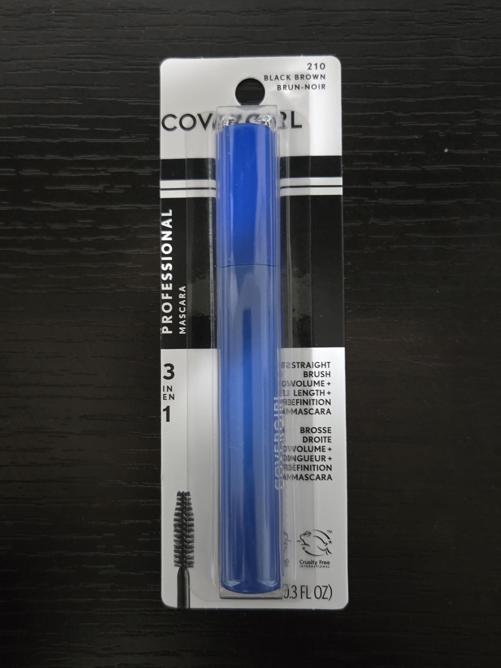 COVERGIRL Professional Mascara in Bright Blue Tube - 210 Black Brown